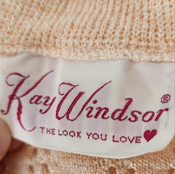 Vintage Open Knit ILGWU Sweater Dress - Picture 7 of 11